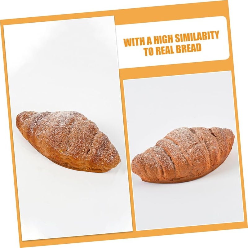 Lifelike Artificial Croissant Bread Model Prop For Display Photography - Image 5